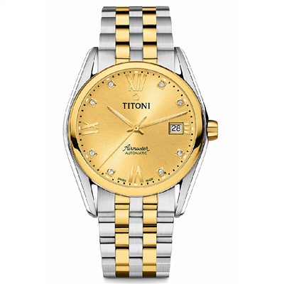 TITONI 瑞士梅花錶-AIRMASTER空中霸王系列 - 83909 SY-064 - 38.5mm