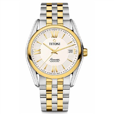 TITONI 瑞士梅花錶-AIRMASTER空中霸王系列 - 83909 SY-342 - 38.5mm