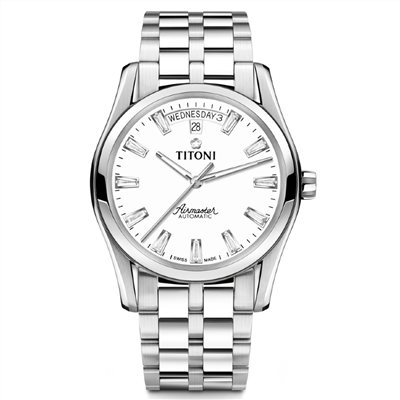 TITONI 瑞士梅花錶-AIRMASTER空中霸王系列 - 93808 S-617 - 39mm