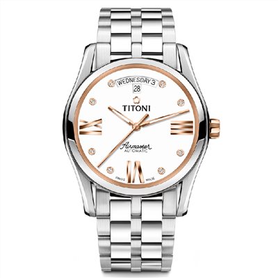 TITONI 瑞士梅花錶-AIRMASTER空中霸王系列 - 93808 SRG-616 - 39mm