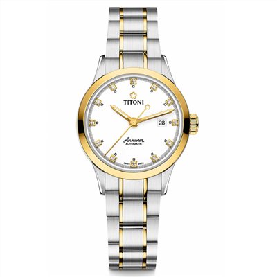TITONI 瑞士梅花錶-AIRMASTER空中霸王系列 - 23733 SY-556 - 29mm