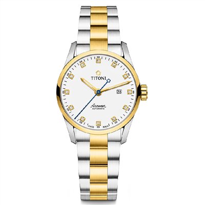 TITONI 瑞士梅花錶-AIRMASTER空中霸王系列 - 23743 SY-582 - 29mm