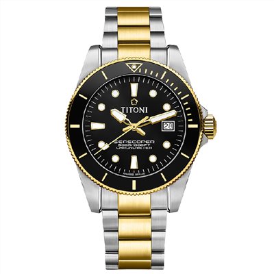 TITONI 瑞士梅花錶 - SEASCOPER海洋探索 - 83300 SY-BK-248 - 42mm