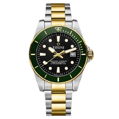 TITONI 瑞士梅花錶 - SEASCOPER海洋探索 - 83300 SY-GN-248 - 42mm