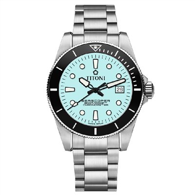 TITONI 瑞士梅花錶 - SEASCOPER海洋探索 - 83300 S-BK-718 - 42mm