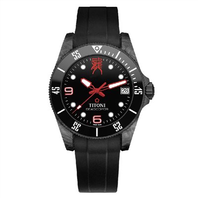 TITONI 瑞士梅花錶 - SEASCOPER海洋探索 - 83600 C-BK-717 - 42mm