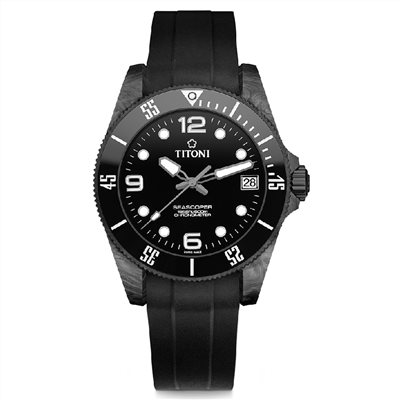 TITONI 瑞士梅花錶 - SEASCOPER海洋探索 - 83600 C-BK-256 - 42mm