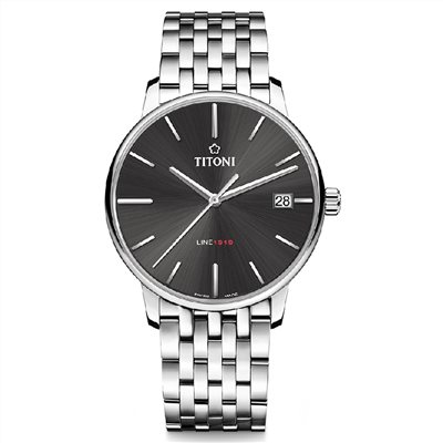 TITONI 瑞士梅花錶 - LINE1919系列 - 83919 S-576 - 40mm