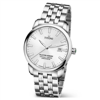 TITONI 瑞士梅花錶 - MASTER_SER.大師系列 - 83188 S-575 - 41mm