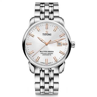TITONI 瑞士梅花錶 - MASTER_SER.大師系列 - 83188 S-575R - 41mm