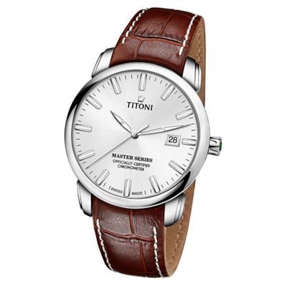 TITONI 瑞士梅花錶 - MASTER_SER.大師系列 - 83188 S-ST-575 - 41mm