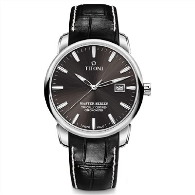 TITONI 瑞士梅花錶 - MASTER_SER.大師系列 - 83188 S-ST-576 - 41mm