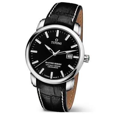 TITONI 瑞士梅花錶 - MASTER_SER.大師系列 - 83188 S-ST-577 - 41mm