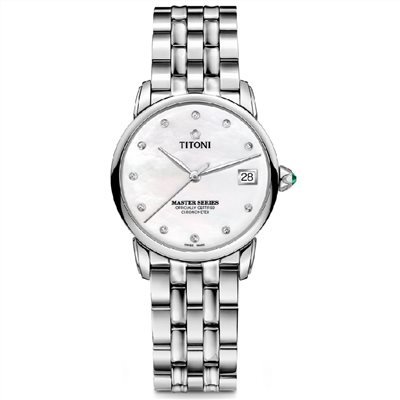 TITONI 瑞士梅花錶 - MASTER 大師系列 - 23188 S-602 - 34mm