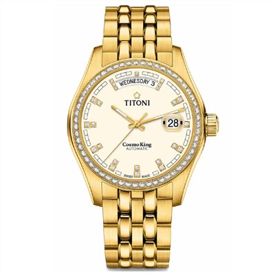 TITONI 瑞士梅花錶 - COSMO_SER. 宇宙系列 - 797 G-DB-541 - 40mm
