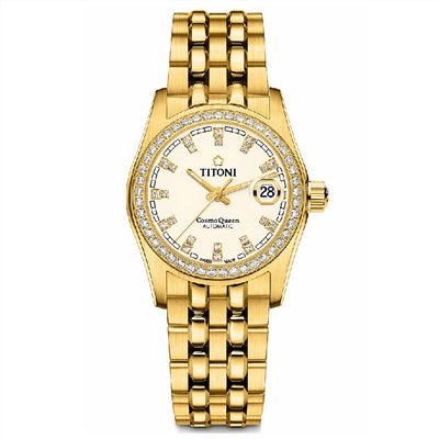 TITONI 瑞士梅花錶 - COSMO_SER. 宇宙系列 - 729 G-DB-541 - 27mm