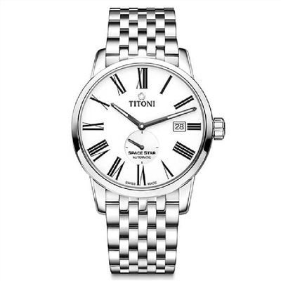 TITONI 瑞士梅花錶 - SPACE_STAR 天星系列 - 83638 S-608 - 40mm