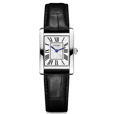 TITONI 瑞士梅花錶 - MADEMOISELLE 優雅伊人系列 - TQ42924S-STB-730 - 22.80mmx22.00mm