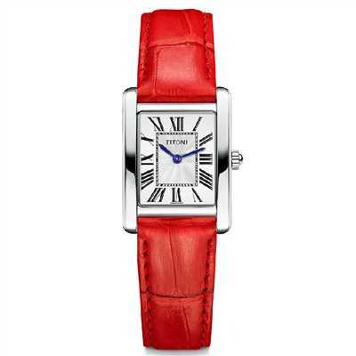 TITONI 瑞士梅花錶 - MADEMOISELLE 優雅伊人系列 - TQ42924S-STR-730 - 22.80mmx22.00mm