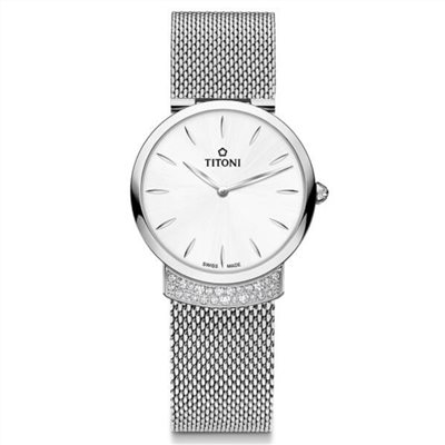 TITONI 瑞士梅花錶 - MADEMOISELLE 優雅伊人系列 - TQ 42912 S-590 - 32mm