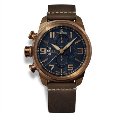 elegantsis 愛樂時-軍事系列-復古韻味中的軍事份子-JT48MQS-復古軍事風-復刻藍-ELJT48MQS-OB01LC-45.5MM