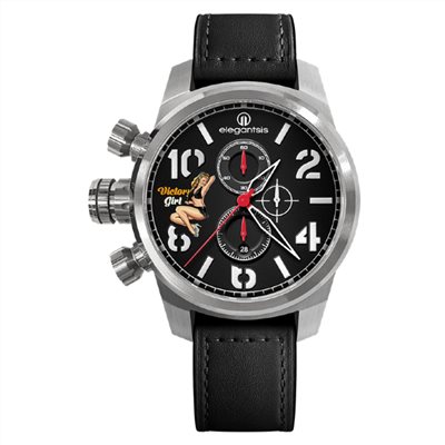 elegantsis 愛樂時-軍事系列-JF48QS-NOSE ART-機頭藝術-女郎-ELJF48QS-OB01LC-48MM