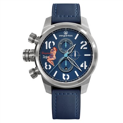 elegantsis 愛樂時-軍事系列-JF48QS-NOSE ART-機頭藝術-女郎-ELJF48QS-OU02LC-48MM