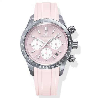 elegantsis 愛樂時-中性系列-JT41QS-馬卡龍色系女錶-Pink-ELJT41QS-VP04LC-41MM
