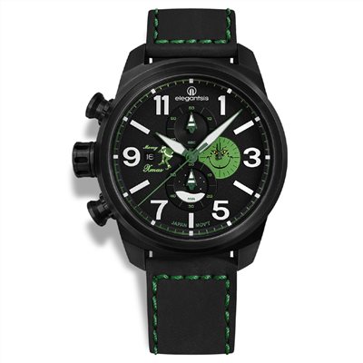 elegantsis 愛樂時-中性系列-聖誕特別限定聖誕腕錶-綠聖誕-ELJT48MQS-OG01LC-45.5MM