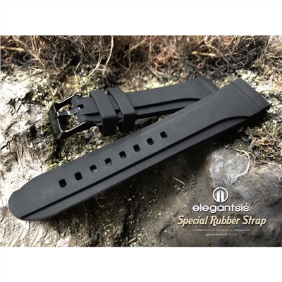 elegantsis 愛樂時-原廠配件-JX48MAS-S2T 特別式樣矽膠錶帶-S2T 2.0鯊魚機款樣式-JT48MAS-S2T-錶帶寬22mm