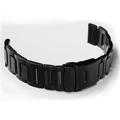 elegantsis 愛樂時-原廠配件-不銹鋼腕帶-JT系列鋼錶帶-黑色拉砂樣式-拉砂黑JT SERIS - 錶帶寬24mm