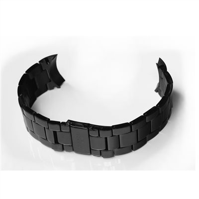 elegantsis 愛樂時-原廠配件-不銹鋼腕帶-JT31系列鋼帶-黑色拋光樣式-拋光黑31 SERIS - 錶帶寬22mm