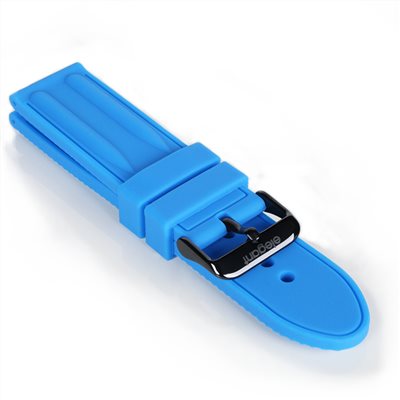 elegantsis 愛樂時-原廠配件-Rubber Strap-JT66系列膠錶帶-藍色黑扣樣式-JT66 SERIS - 錶帶寬24mm