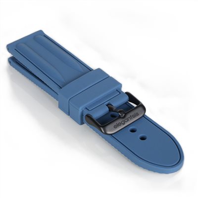 elegantsis 愛樂時-原廠配件-Rubber Strap-JT66系列膠錶帶-軍藍黑扣樣式-JT66 SERIS - 錶帶寬24mm 