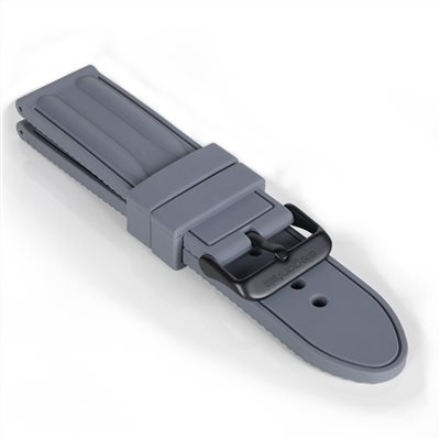 elegantsis 愛樂時-原廠配件-Rubber Strap-JT66系列膠錶帶-軍灰黑扣樣式-JT66 SERIS - 錶帶寬24mm