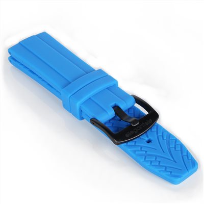 elegantsis 愛樂時-原廠配件-Rubber Strap-JT51系列膠錶帶-藍色黑扣樣式-JT51 SERIS - 錶帶寬22mm